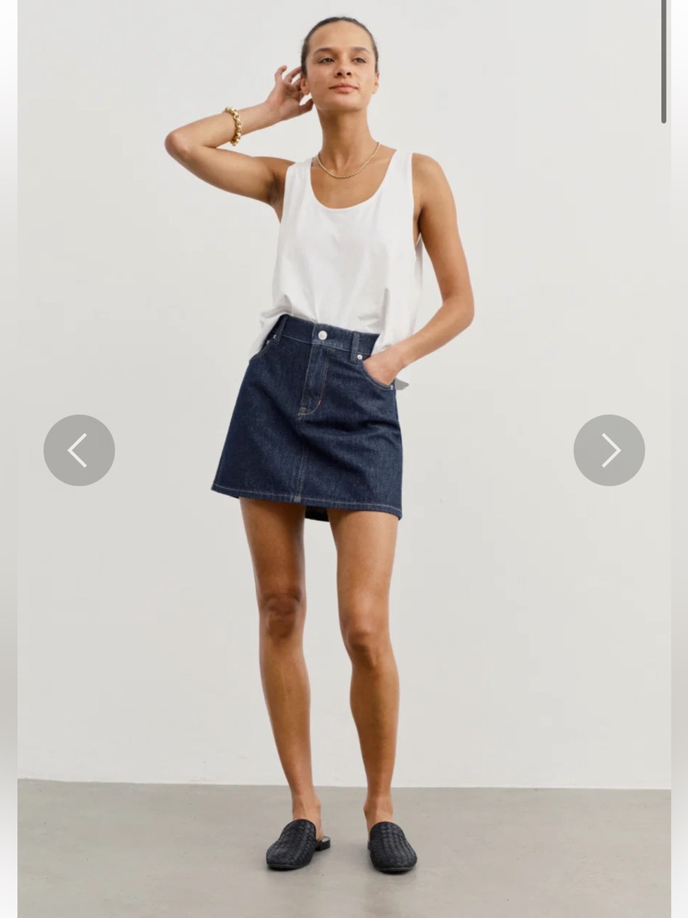 AYR Women's Denim Mini Skirt The Tap Jean Skirt Size 28 Size 6
